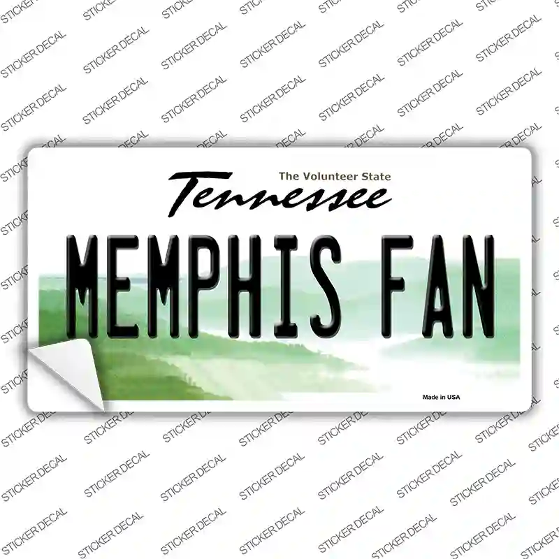 Memphis Fan TN Novelty Sticker Decal Small