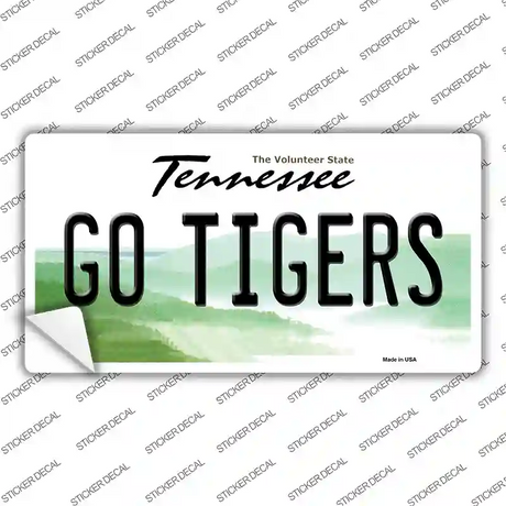 Tennessee Go Tigers TN Novelty Sticker Decal Small