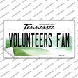 Volunteers Fan TN Novelty Sticker Decal Small