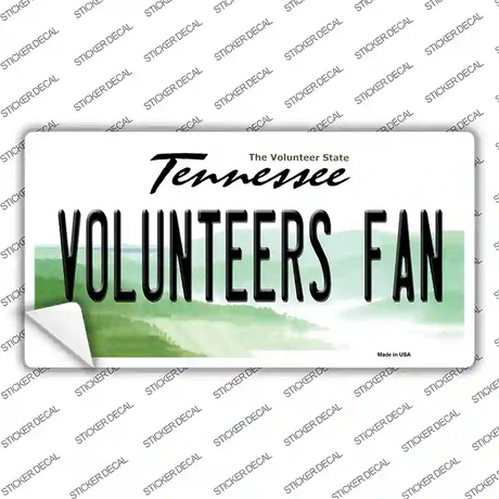 Volunteers Fan TN Novelty Sticker Decal Small