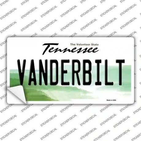 Vanderbilt TN Novelty Sticker Decal Small