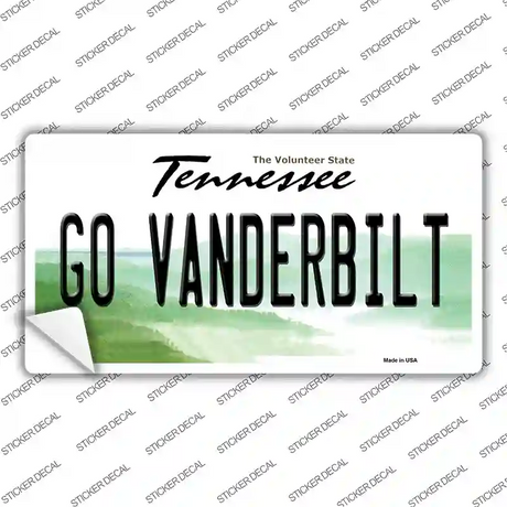 Go Vanderbilt TN Novelty Sticker Decal Small