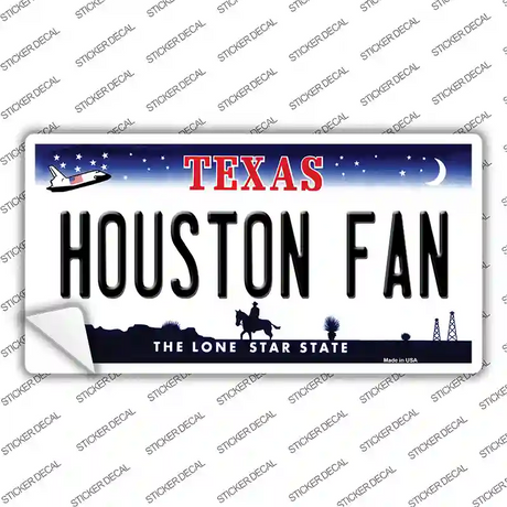 Houston Fan TX Novelty Sticker Decal Small