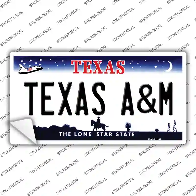 Texas A&M TX Novelty Sticker Decal Small