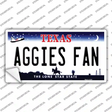 Aggies Fan TX Novelty Sticker Decal Small