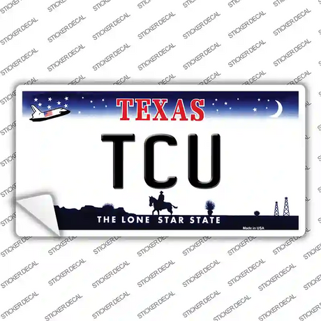 TCU TX Novelty Sticker Decal Small