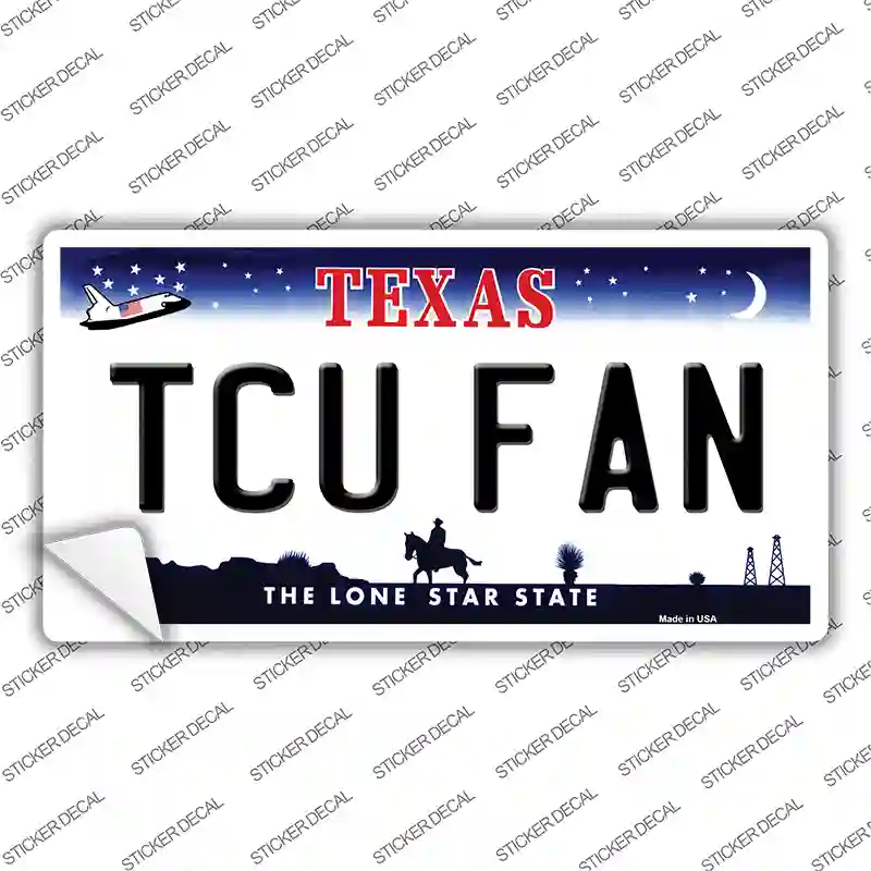 TCU Fan TX Novelty Sticker Decal Small