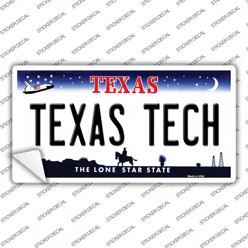Texas Tech TX Novelty Sticker Decal
