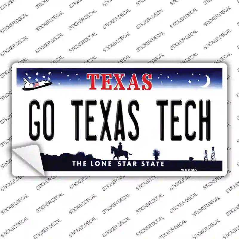 Go Texas Tech TX Novelty Sticker Decal Small