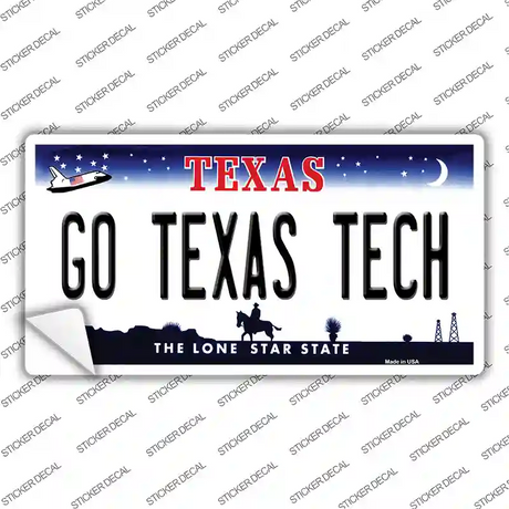 Go Texas Tech TX Novelty Sticker Decal Small