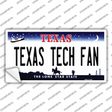 Texas Tech Fan TX Novelty Sticker Decal Small