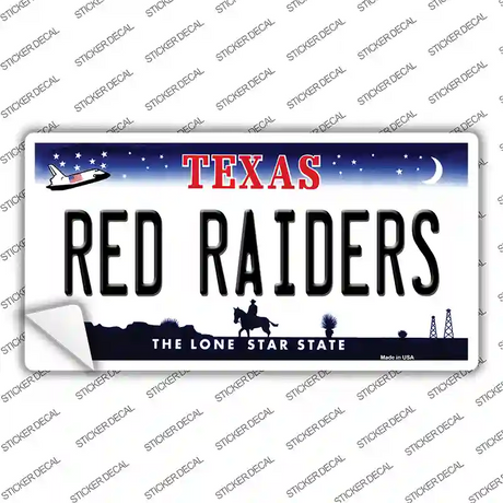 Red Raiders TX Novelty Sticker Decal Small