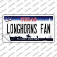 Longhorns Fan TX Novelty Sticker Decal Small