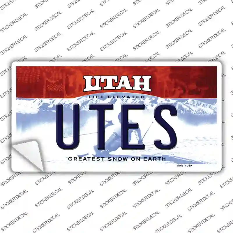 Utes UT Novelty Sticker Decal Small