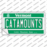 Catamounts VT Novelty Sticker Decal Small