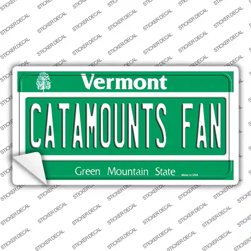 Catamounts Fan VT Novelty Sticker Decal Small