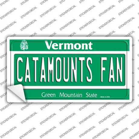 Catamounts Fan VT Novelty Sticker Decal Small