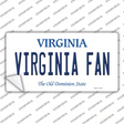 Virginia Fan VA Novelty Sticker Decal Small