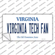 Virginia Tech Fan VA Novelty Sticker Decal Small