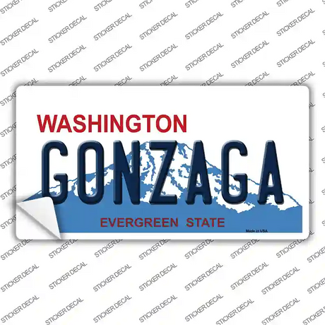 Gonzaga WA Novelty Sticker Decal Small