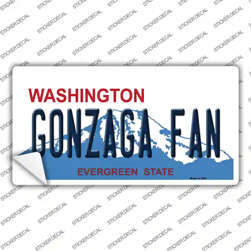 Gonzaga Fan WA Novelty Sticker Decal Small