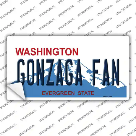 Gonzaga Fan WA Novelty Sticker Decal Small