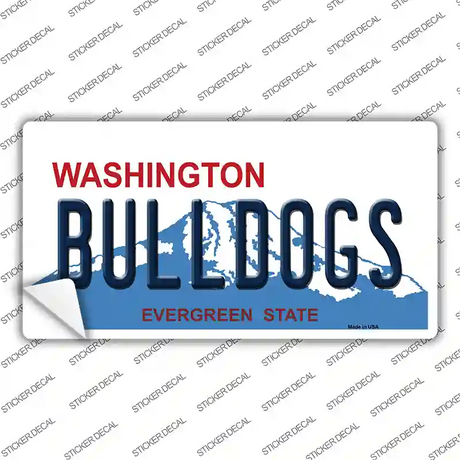 Bulldogs Washington State WA Novelty Sticker Decal Small