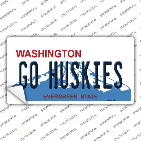 Go Huskies WA Novelty Sticker Decal Small