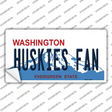 Huskies Fan WA Novelty Sticker Decal Small