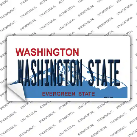 Washington State WA Novelty Sticker Decal Small