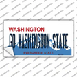 Go Washington State Novelty Sticker Decal Small