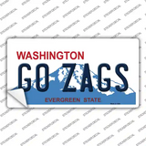 Go Zags Novelty Sticker Decal Small