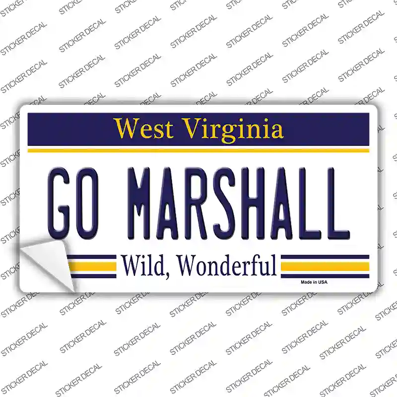 Go Marshall Novelty Sticker Decal Small