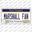 Marshall Fan Novelty Sticker Decal Small