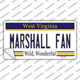 Marshall Fan Novelty Sticker Decal Small