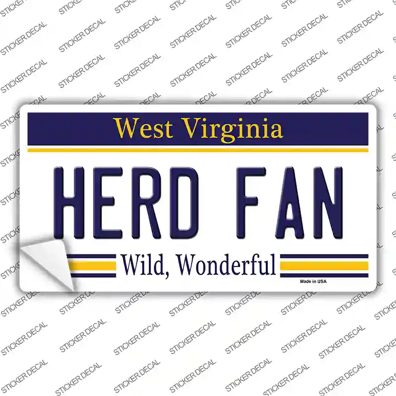 Herd Fan Novelty Sticker Decal Small