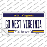 Go West Virginia Novelty Sticker Decal Small