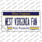 West Virginia Fan Novelty Sticker Decal Small