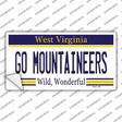 Go Mountaineers Novelty Sticker Decal Small