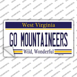 Go Mountaineers Novelty Sticker Decal Small