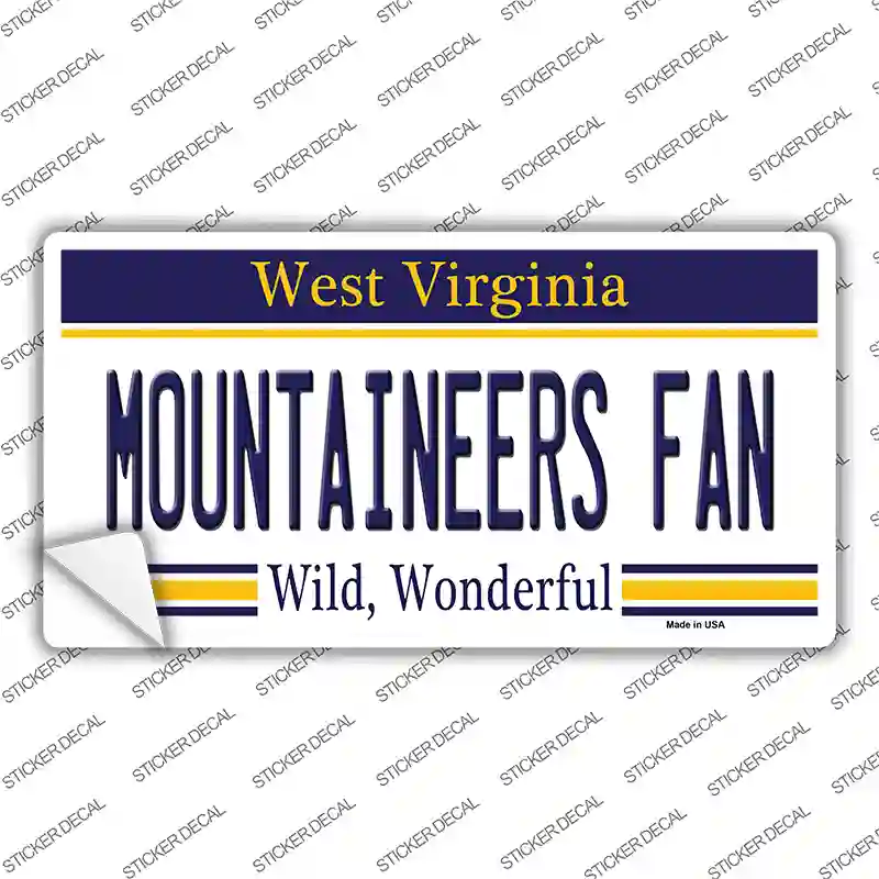 Mountaineers Fan Novelty Sticker Decal Small