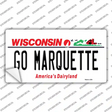 Go Marquette Novelty Sticker Decal Small