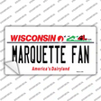 Marquette Fan Novelty Sticker Decal Small