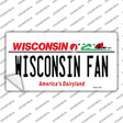 Wisconsin Fan Novelty Sticker Decal Small