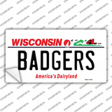 Badgers Novelty Sticker Decal Small