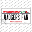 Badgers Fan Novelty Sticker Decal Small