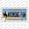 Wyoming Fan Novelty Sticker Decal Small