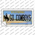 Go Cowboys Wyoming Novelty Sticker Decal Small