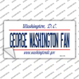 George Washington Fan Novelty Sticker Decal Small