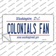 Colonials Fan Novelty Sticker Decal Small